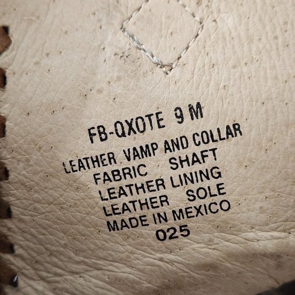 FREEBIRD BY STEVEN QUIXOTE TAN LEATHER WOOL BLANKET SOUTHWEST AZTEC BOOT QXOTE - Picture 12 of 15